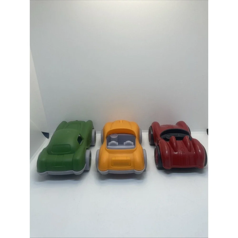 3 Plastic‎ Toy Cars 1 Orange Greenbrier 1 Green Greenbrier 1 Red Greentoys USA